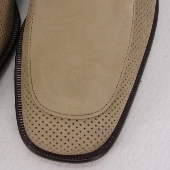 NEW E.T. WRIGHT BEIGE NUBUCK LEATHER LOAFERS 9.5 B main image 6